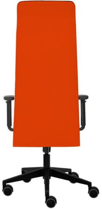 Tronhill Solium Executive ergonomic chair, damask and mesh, red