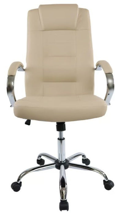 Executive chair Slash, eco-leather, ivory
