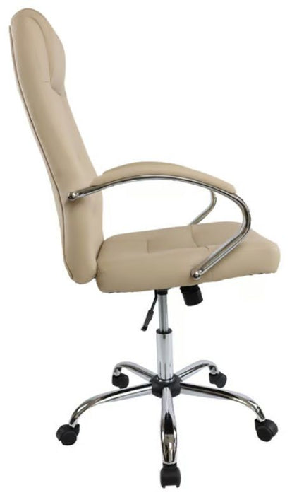 Executive chair Slash, eco-leather, ivory