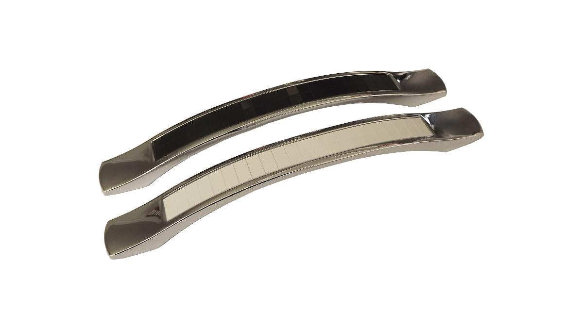 FURNITURE HANDLE 128MM CHROME WHITE ÇAĞLAYAN