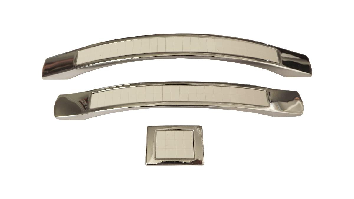 FURNITURE HANDLE 128MM CHROME WHITE ÇAĞLAYAN