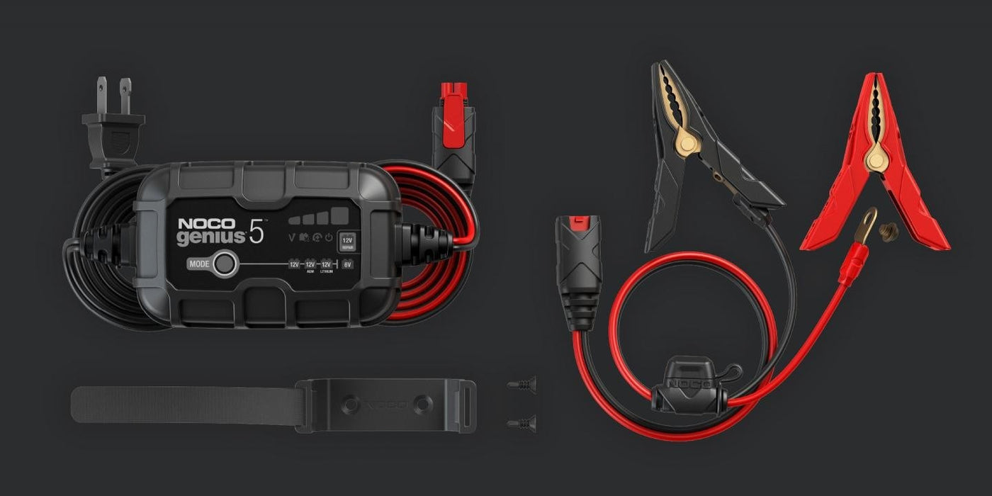 NOCO GENIUS5 5A Battery charger for 6V/12V batteries with maintenance and desulphurisation function