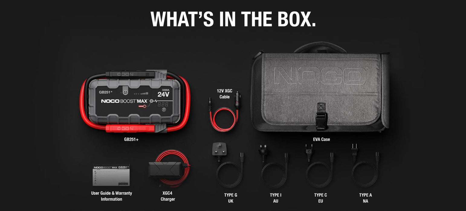 NOCO BOOST MAX GB251+ 3000A 24V Литиево-йонно стартово устройство