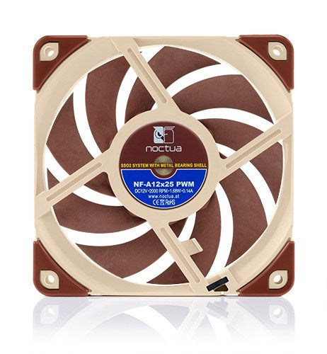 Noctua NF A12x25 5V PWM Computer case Fan 12 cm Beige, Red