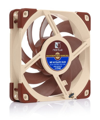 Noctua NF A12x25 ULN Computer case Fan 12 cm Beige, Red