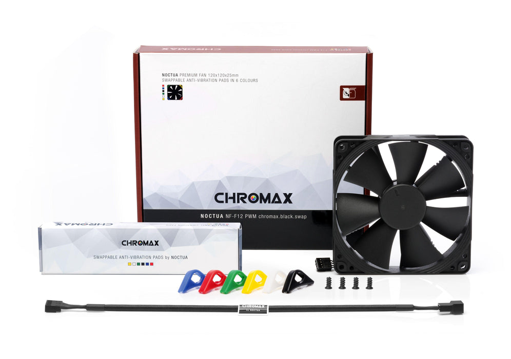 Fan Noctua 120mm NF-F12 PWM Chromax.black.swap