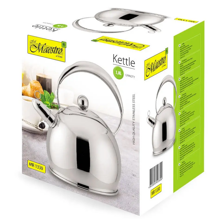 Non-electric kettle Maestro MR-1330 Silver 3.0 L - Non-electric kettlesAGD-CZN<<<Home Appliance - ProductsAGD<<<ActionPL