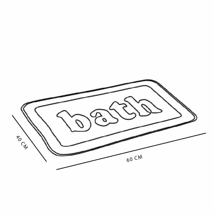 Non-Slip Bath Mat TODAY Bath PVC 40 x 60 cm White - Баня<<<Дом Градина<<<BigBuy&&&Завеси и килими<<<Баня<<<Дом