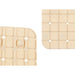 Non-slip Shower Mat Berilo Beige PVC 67,7 x 38,5 x 0,7 cm Frames (6 Units) - Баня<<<Дом Градина<<<BigBuy&&&Завеси и