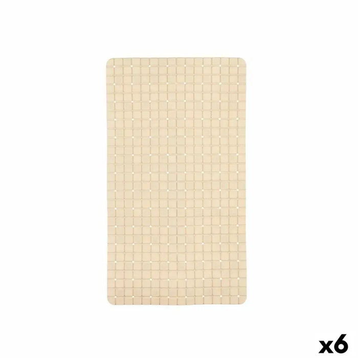 Non-slip Shower Mat Berilo Beige PVC 67,7 x 38,5 x 0,7 cm Frames (6 Units) - Баня<<<Дом Градина<<<BigBuy&&&Завеси и