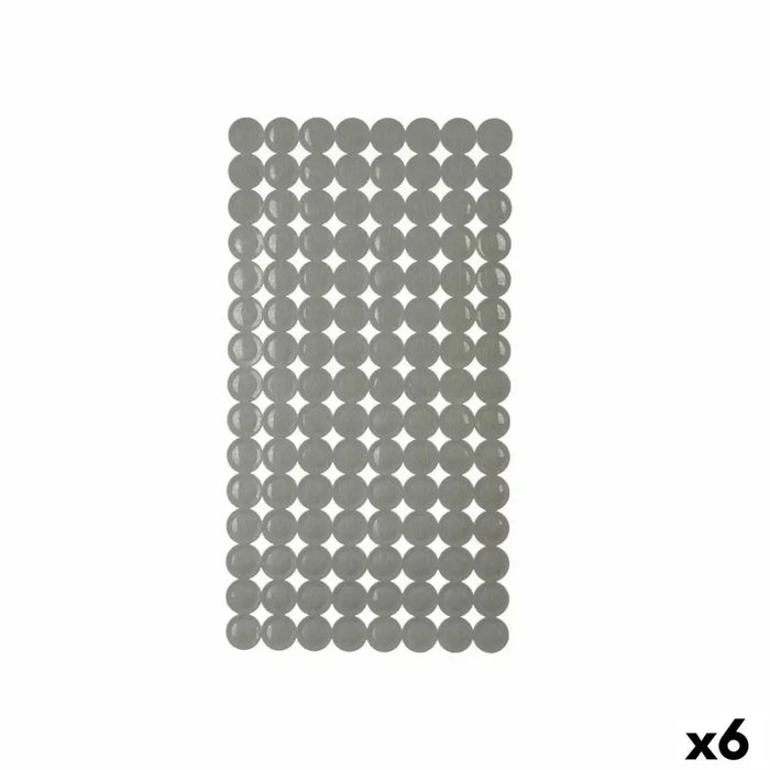 Non-slip Shower Mat Berilo Grey PVC 6 x 38 x 6 cm 6 x 36 x 6 cm 68 x 36 x 1 cm (6 Units) - Баня<<<Дом