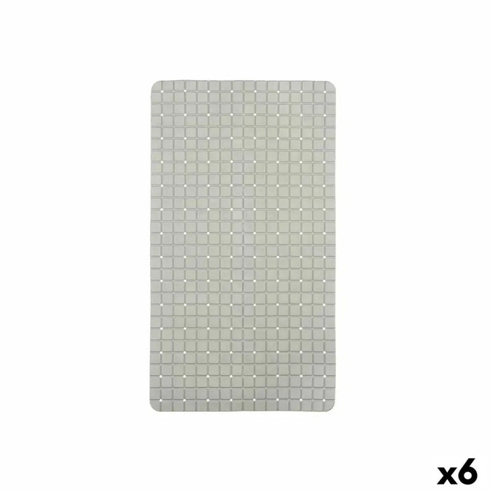 Non-slip Shower Mat Berilo Grey PVC 67,7 x 38,5 x 0,7 cm Frames (6 Units) - Баня<<<Дом Градина<<<BigBuy&&&Завеси и
