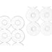 Non-slip Shower Mat Berilo Transparent PVC 54 x 54 x 1 cm (6 Units) - Баня<<<Дом Градина<<<BigBuy&&&Завеси и