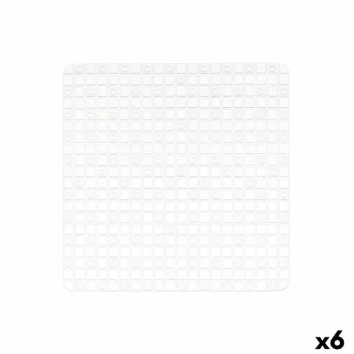 Non-slip Shower Mat Berilo Transparent PVC 6 x 50 x 6 cm 50,3 x 50,3 x 0,7 cm Frames (6 Units) - Баня<<<Дом