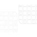 Non-slip Shower Mat Berilo Transparent PVC 6 x 50 x 6 cm 50,3 x 50,3 x 0,7 cm Frames (6 Units) - Баня<<<Дом