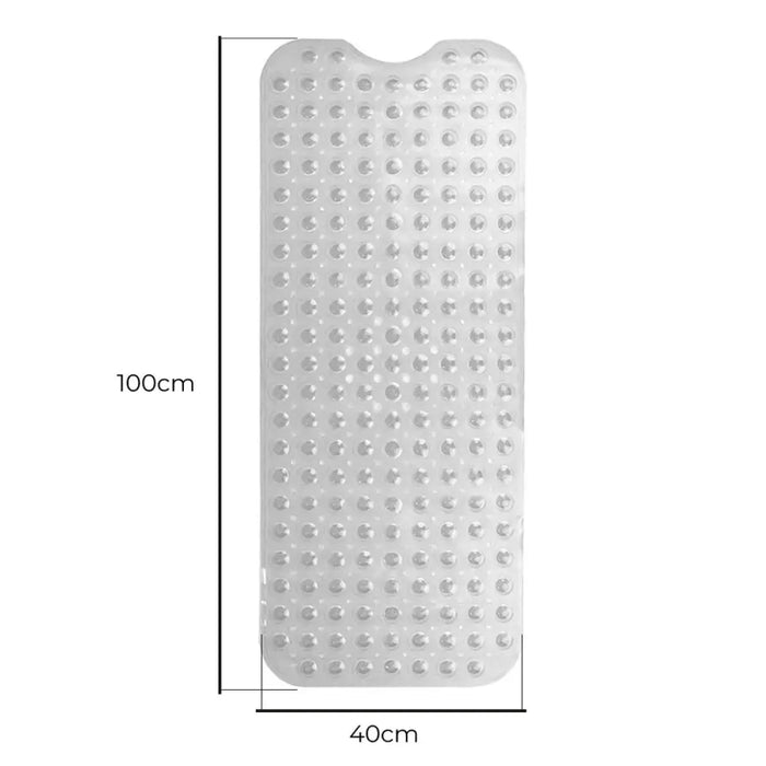 Non-slip Shower Mat Exma Transparent PVC 100 x 40 cm - Баня<<<Дом Градина<<<BigBuy&&&Завеси и килими<<<Баня<<<Дом