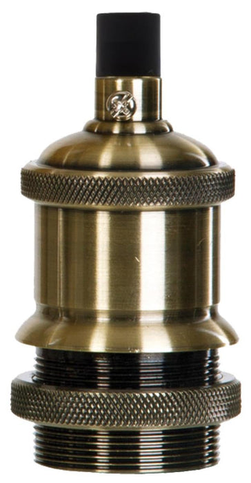 RETRO SOCKET WITH THIN RING E27 ST BRASS