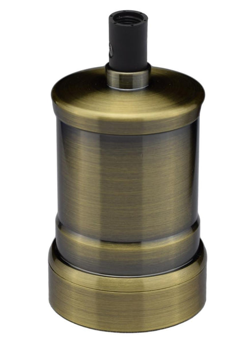 RETRO SOCKET WIDE RING E27 ST. BRASS