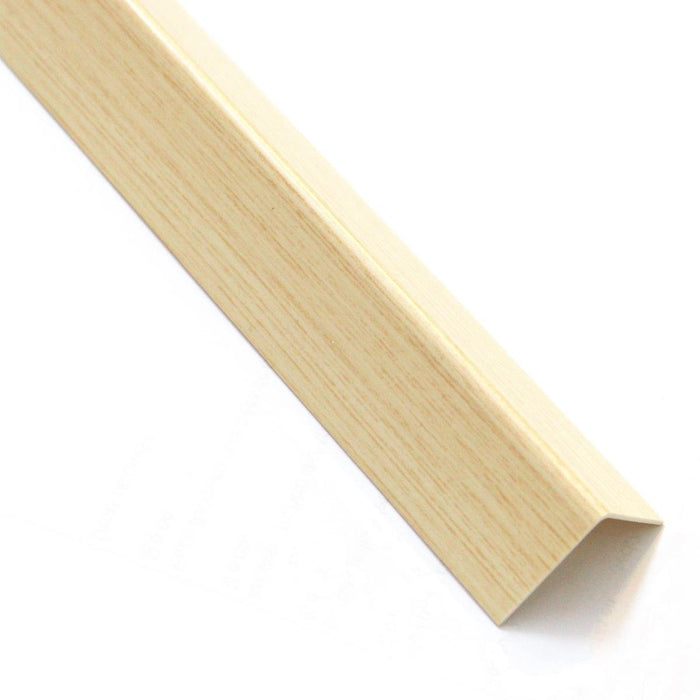 PVC CORNER PROFILE 19.5X19.5MM/2.6M ST.WOOD