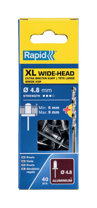 POP RIVETS 4.8X12MM XL