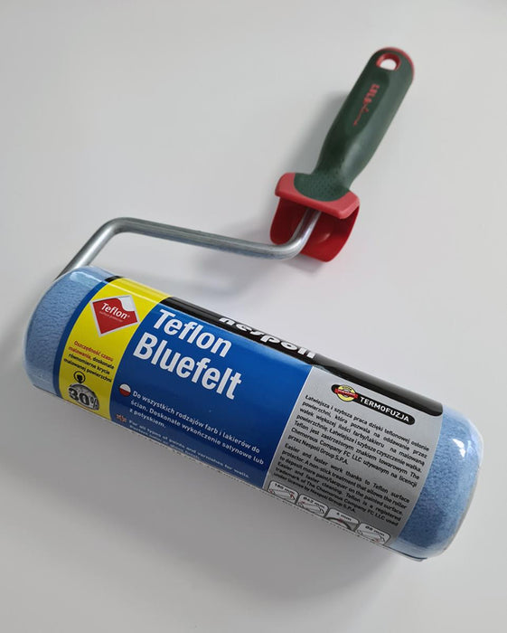 ROLLER TEFLON BLUE FELT 25CM