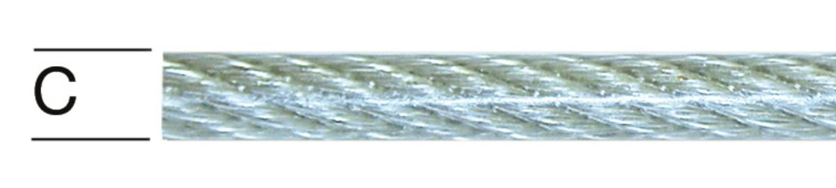 PVC COATED STEEL ROPE 4/5MM 6X7