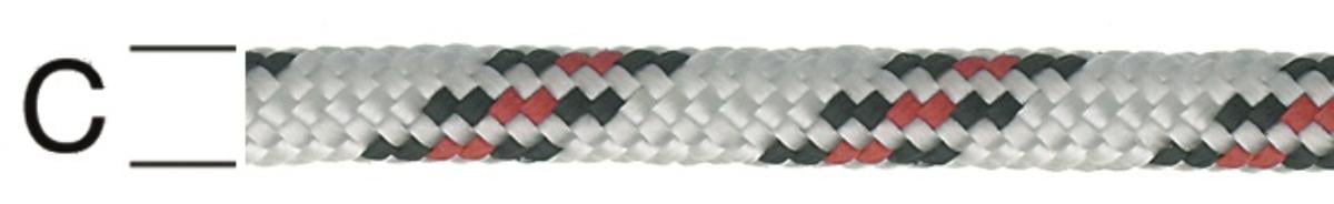 POLYPROPYLENE BRAIDED ROPE COLORED 8MM