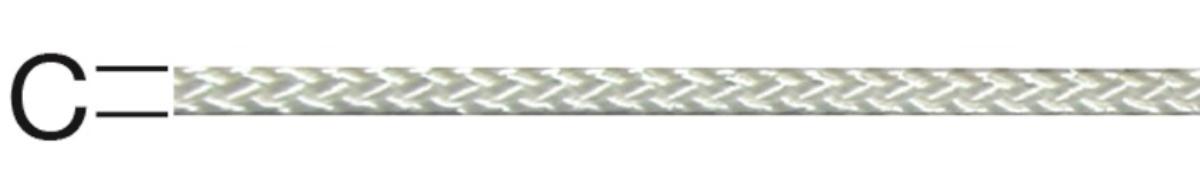 ROPE POLYAMIDE KNITTED 1.6MM