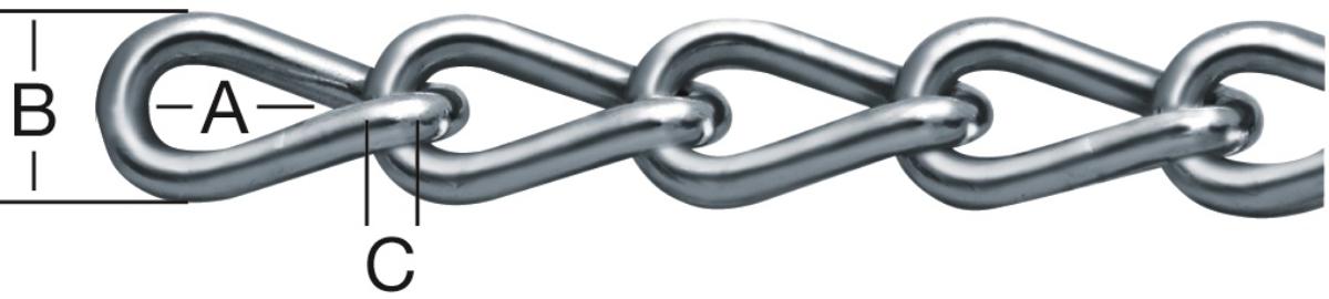 TWISTED STEEL CHAIN GALVANIZED 4MM