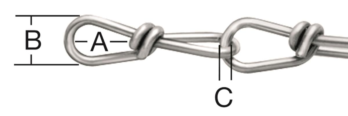 STEEL CHAIN GALVANIZED KNOT 1.6MM