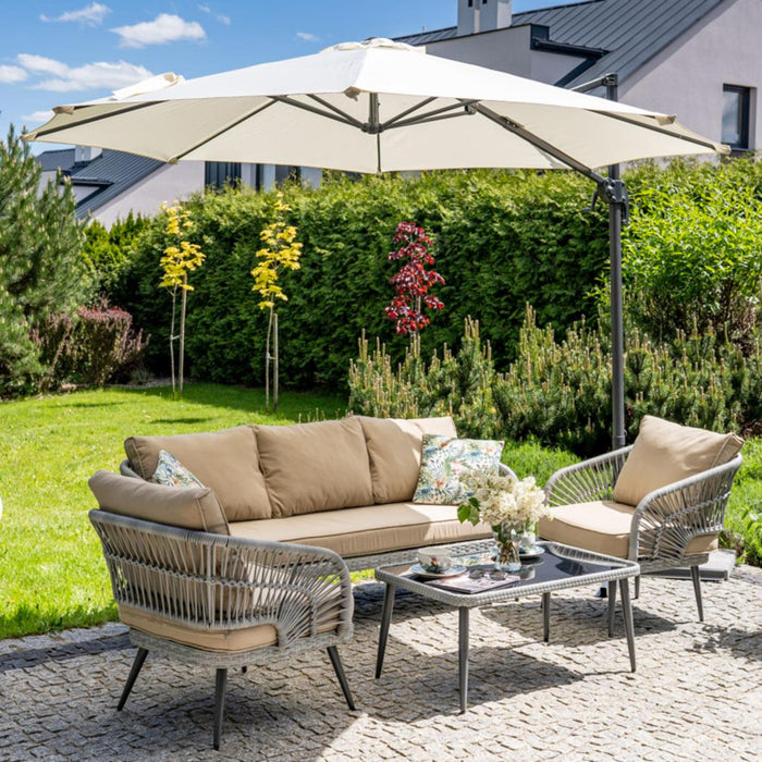 UMBRELLA EXCENTER KAZUAR 3M BEIGE