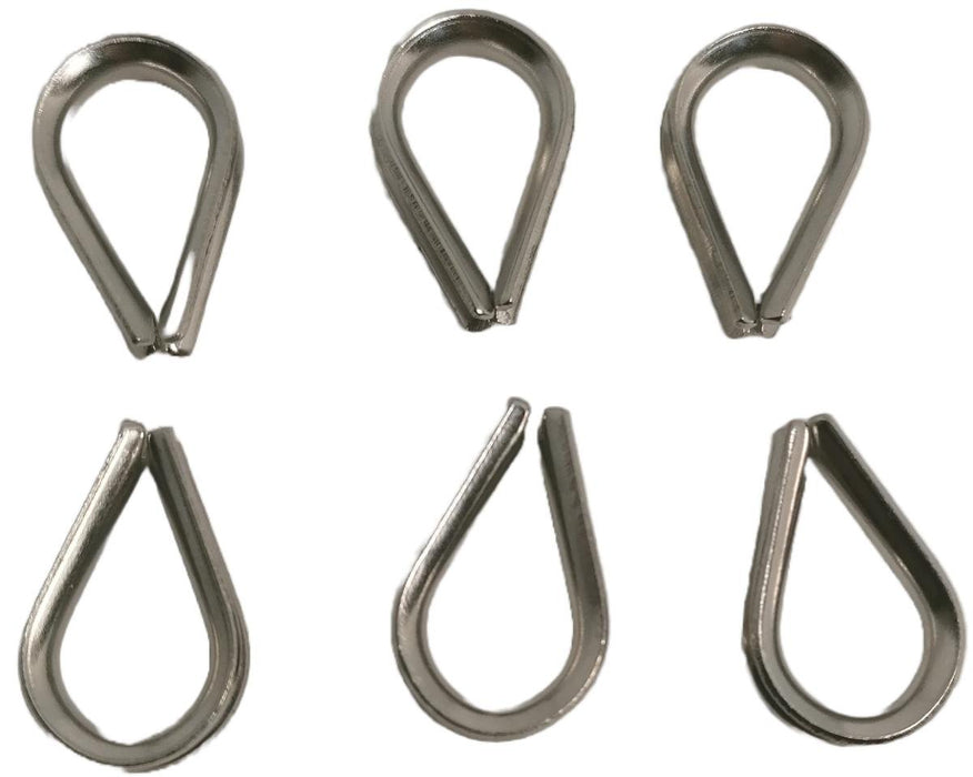 COUCH STAINLESS STEEL FOR ROPE 2MM BMONTAGE 6 PCS