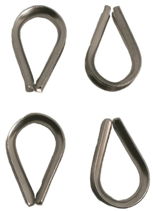 COUCH STAINLESS STEEL FOR ROPE 3MM BMONTAGE 4 PCS