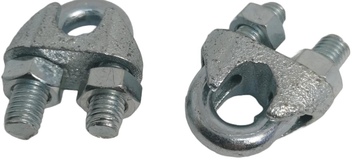 CLAMP FOR STEEL ROPE 10MM BM. 2 NUMBERS
