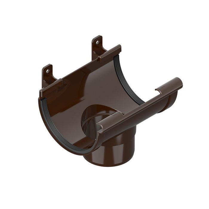 WATER COLLECTION BOX 120/80 MM PVC BROWN