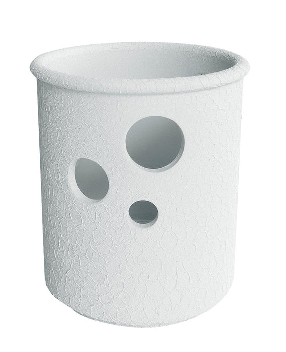 ORCHID CYLINDER POT 13.5 CM WHITE