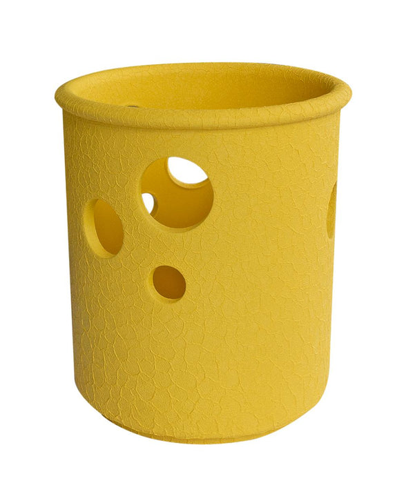CYLINDER ORCHID POT 13.5 CM YELLOW