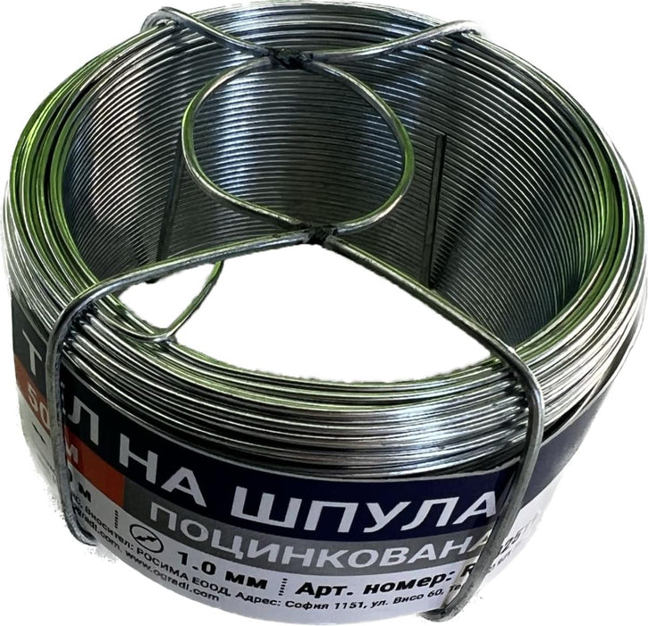 GALVANIZED WIRE ON SPOOL F1.0MM 50M