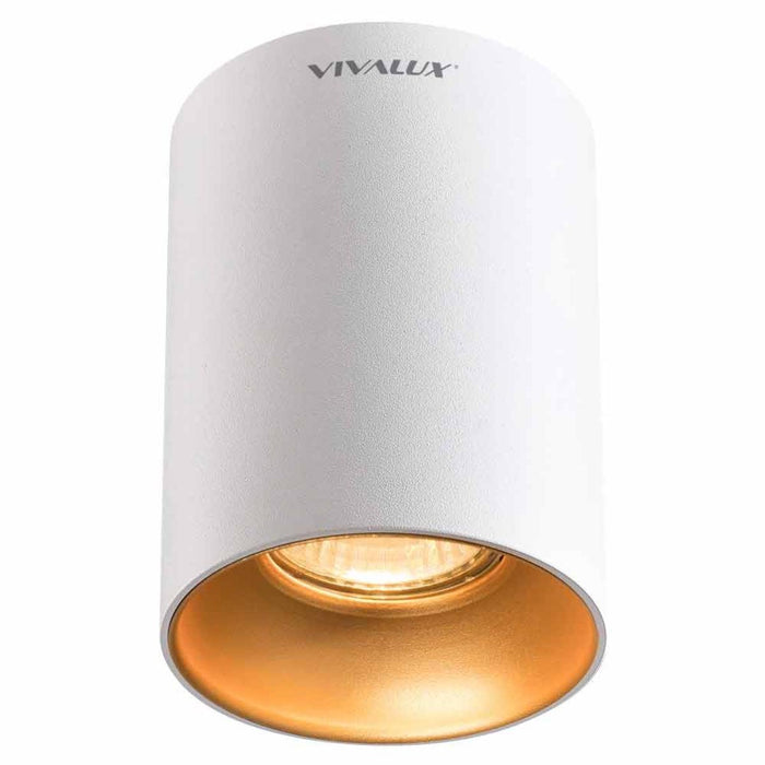 LUNA EXTERNAL MOUNTING GU10 230V WHITE/GOLD