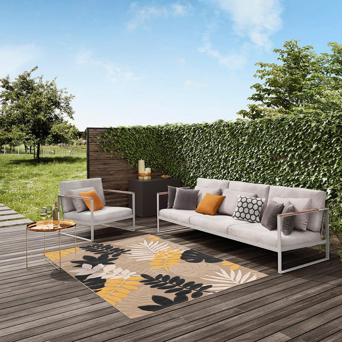 CARPET LIGHT BRANCHES BEIGE 120X170 CM
