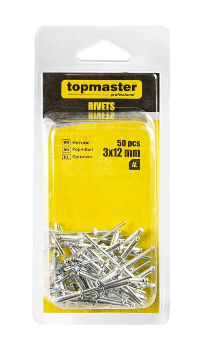 RIVETS 3.0X12MM 50PCS TMP