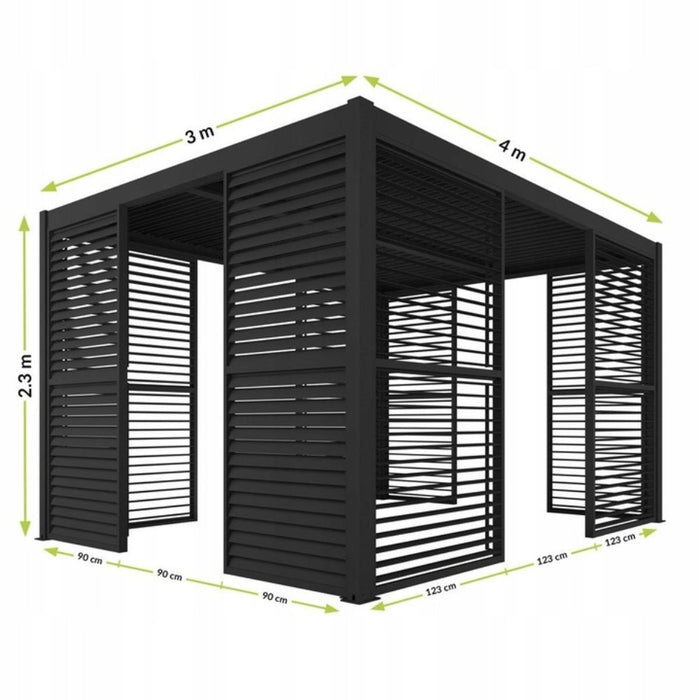 BLINDS FOR PERGOLA LUXE 4M ANTHRACITE