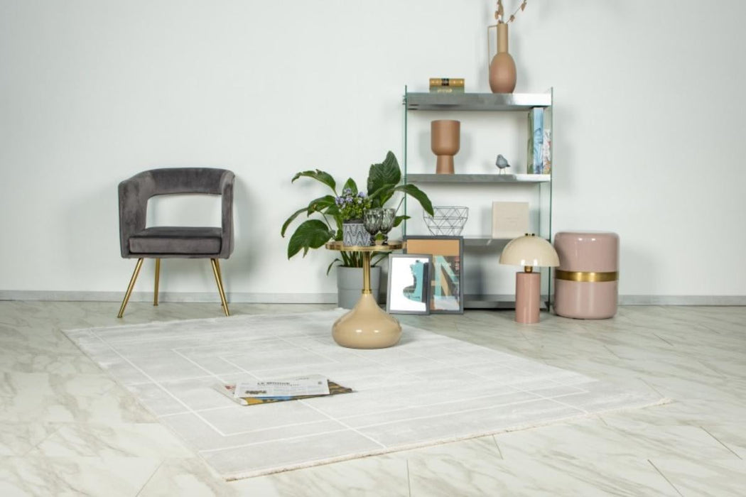 CARPET ELIF 160/230CM SILVER RECTANGULAR