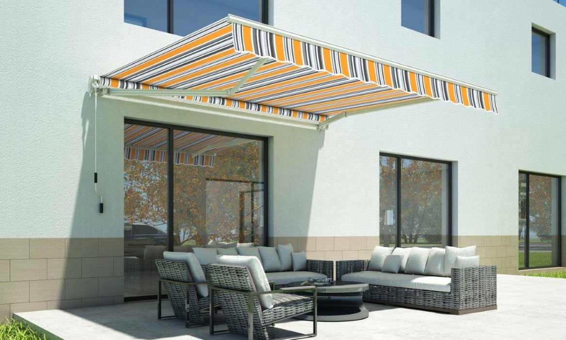 AWNING 3 X 2M BLUE YELLOW STRIPE