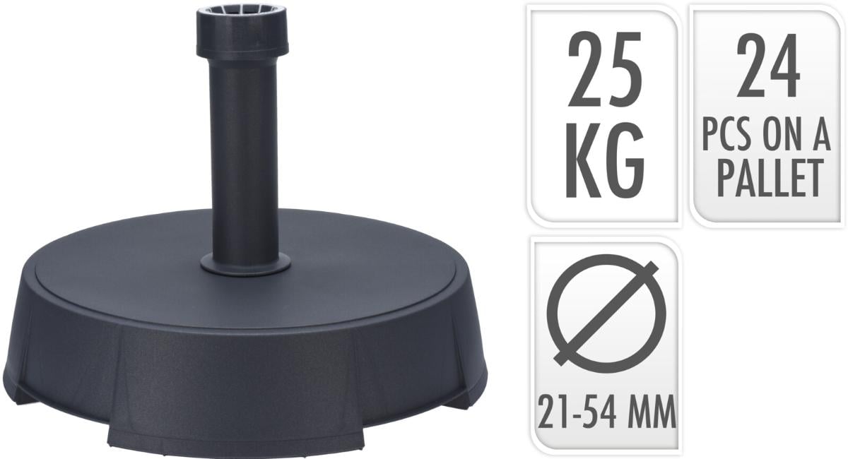 UMBRELLA STAND 25KG ANTHRACITE