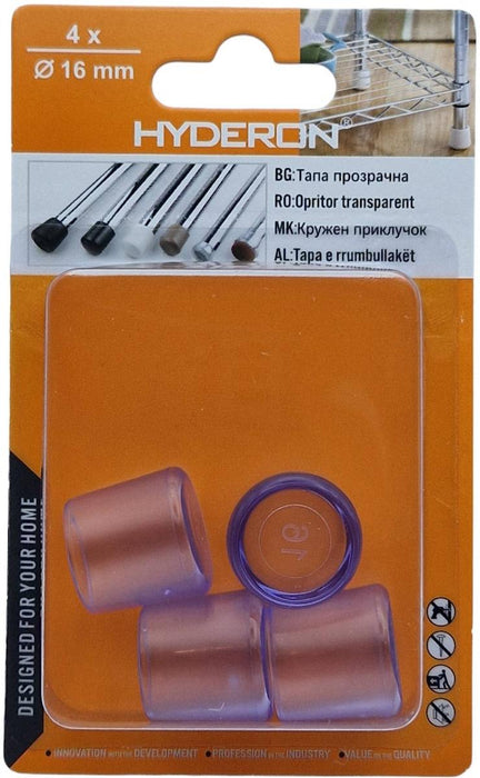 PLUG OUTER TRANSPARENT VTP-16 16MM 4 PCS