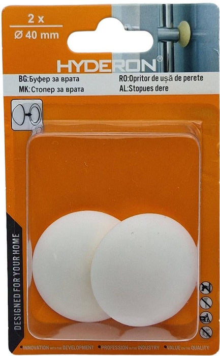 DOOR BUFFER HBO-401 40MM WHITE 2 PCS