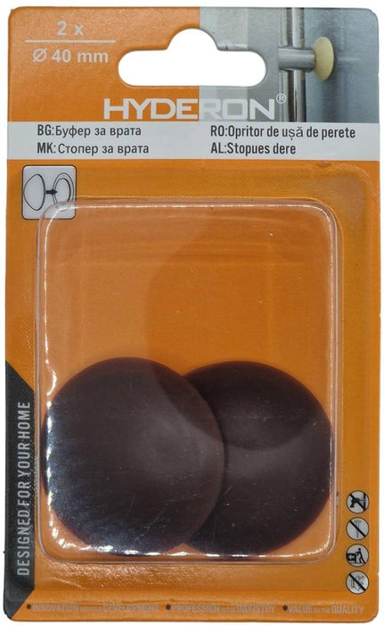 DOOR BUFFER HBO-403 40MM BROWN 2 PCS