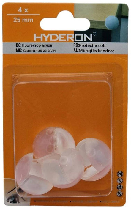 PROTECT CORNER HBS-251 25MM TRANSPARENT 4PCS.