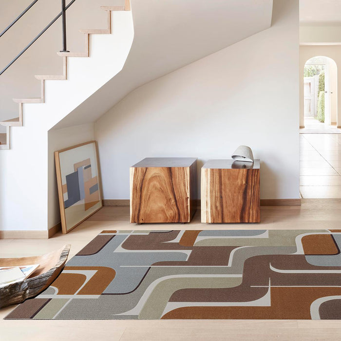 KILIM MILANO FIGURES ORANGE 200X290 CM